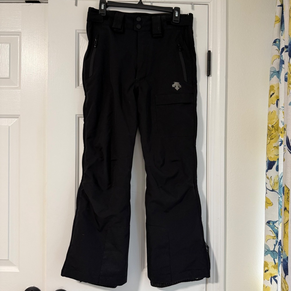 Descente juniors ski pants snow suit bottoms black sz 14